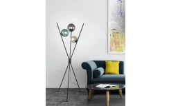Golvlampor-Trio Lighting Lance Golvlampa 3xE14 svart