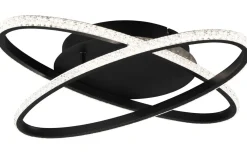Plafonder < Reality Lane Plafond LED mattsvart/kristalleffekt 4000K