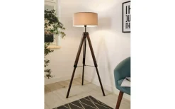 Golvlampor < Eglo Lantada Golvlampa 143cm Svart/Taupe