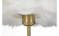 Bordslampor-Mauro Ferretti Largo Bordslampa Kullfjäder 50cm Vit/Guld