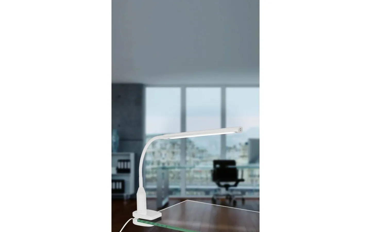 Klämlampor < Eglo Laroa Klämspot 3-Steg DIM LED 4000K 4,5W Vit