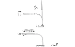 Skrivbordslampor-Eglo Laroa Skrivbordslampa 33cm LED 4000K 3,5W Svart