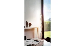 Golvlampor-Eglo Lasana Golvlampa 142cm LED 4x9W 3000K Krom/Vit