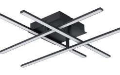 Plafonder-Eglo Lasana Plafond 50cm LED 3000K 21W Svart
