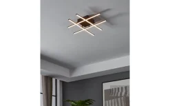 Plafonder-Eglo Lasana Plafond 50cm LED 3000K 21W Svart