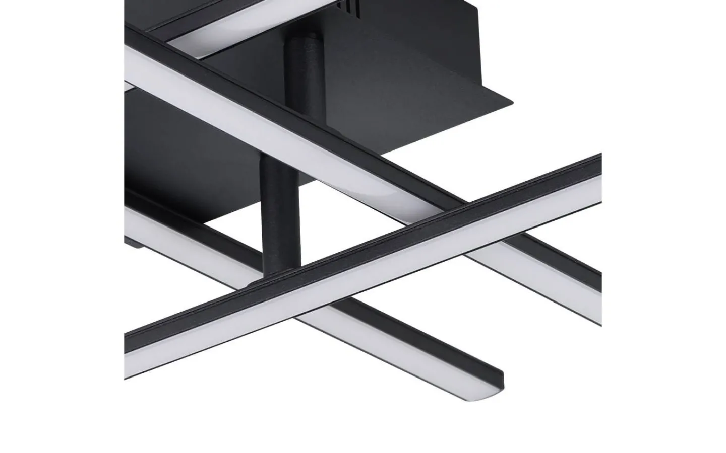 Plafonder-Eglo Lasana Plafond 50cm LED 3000K 21W Svart
