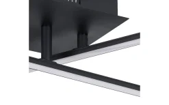 Plafonder-Eglo Lasana Plafond 50cm LED 3000K 10,5W Svart
