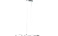 Avlånga Taklampor < Eglo Lasana 2 Taklampa 87cm LED 3000K 2x9W Krom