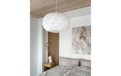 Hall & Trappa|Sovrum-Aneta Lattice Taklampa 50cm Vit