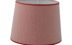 Enfärgade Runda Lampskärmar < Hallbergs Lauren Lampskärm Ø30cm Röd
