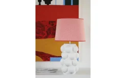 Enfärgade Runda Lampskärmar < Hallbergs Lauren Lampskärm Ø30cm Röd