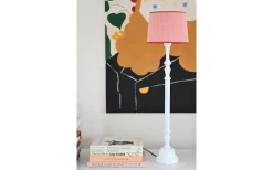 Enfärgade Runda Lampskärmar < Hallbergs Lauren Lampskärm Ø24cm Röd