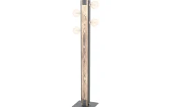 Golvlampor-Eglo Layham Golvlampa 128cm Trä/Svart