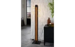 Golvlampor-Eglo Layham Golvlampa 128cm Trä/Svart