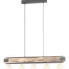 Avlånga Taklampor < Eglo Layham Taklampa 96cm 5L Trä/Svart