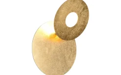 Lampetter-Trio Lighting Leano Vägglampa LED rund guld