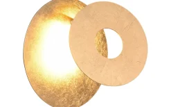 Lampetter-Trio Lighting Leano Vägglampa LED rund guld