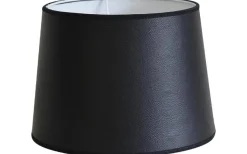 Enfärgade Runda Lampskärmar < Hallbergs Leather Lampskärm Ø20cm Svart