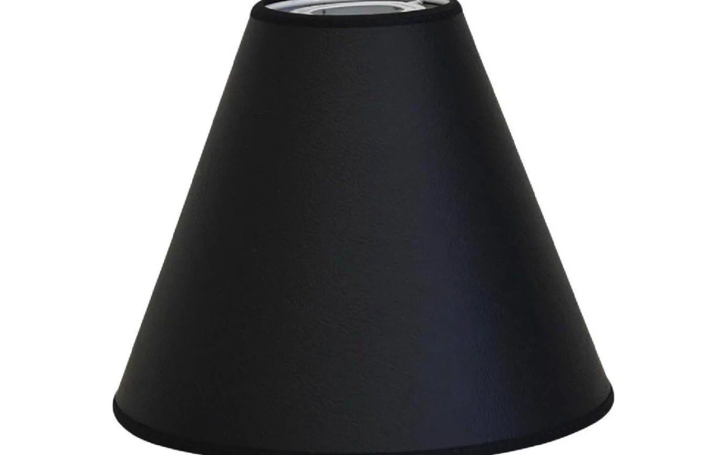 Toppringsskärmar-Hallbergs Leather Toppringskärm Ø22cm Svart