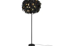 Golvlampor-Reality Leavy Golvlampa 3xE14 mattsvart