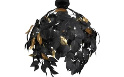 Plafonder-Reality Leavy Plafond 38cm E27 mattsvart