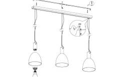 Avlånga Taklampor < Eglo Lebalio Taklampa 113cm Brons