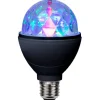 Barnrum < Star Trading LED E27 Glob 80mm Disco RGB Roterande 3W