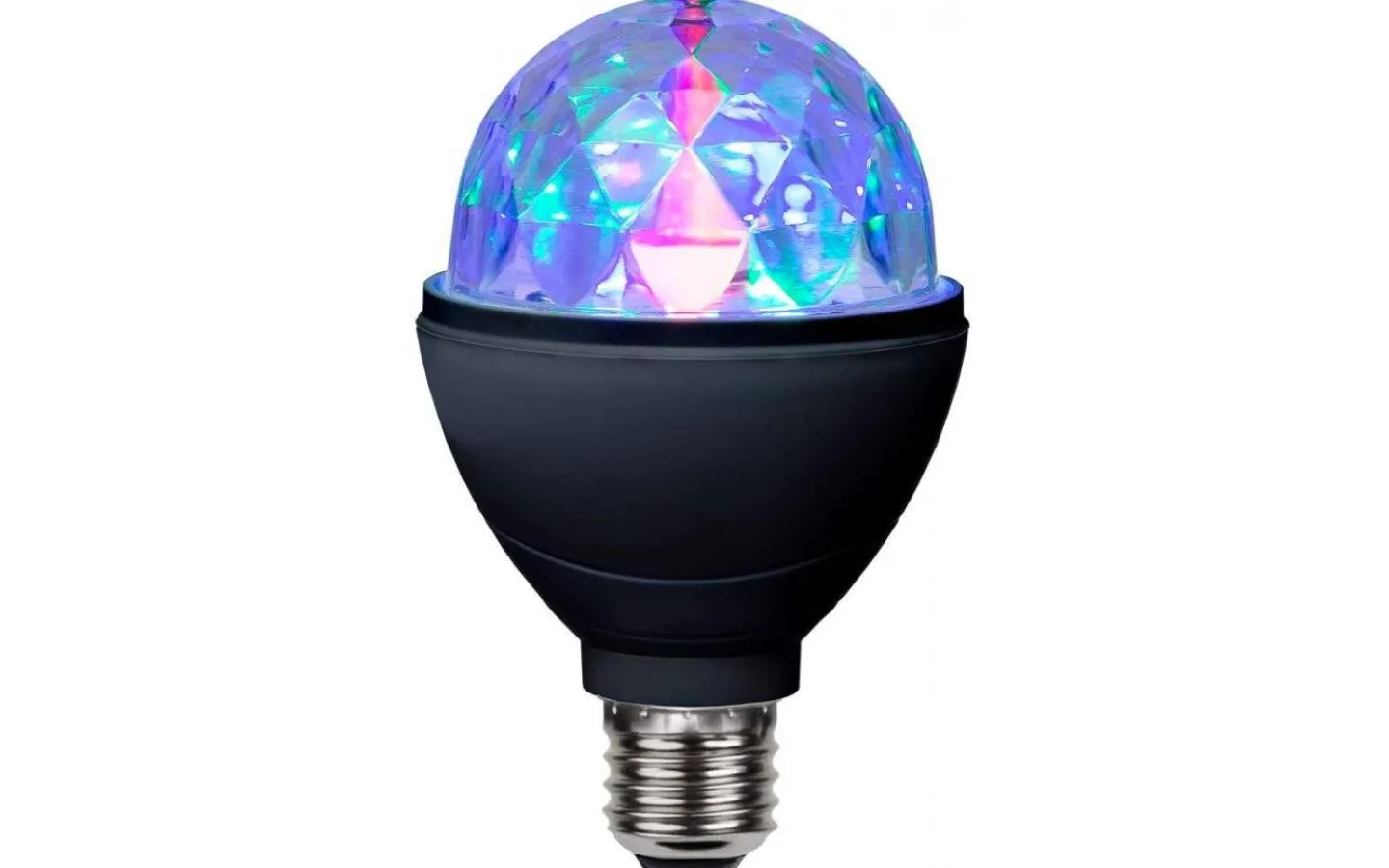 Barnrum < Star Trading LED E27 Glob 80mm Disco RGB Roterande 3W