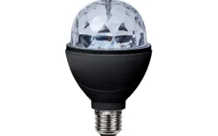 Barnrum < Star Trading LED E27 Glob 80mm Disco RGB Roterande 3W
