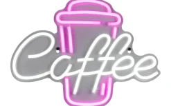 Lampetter-Reality LED-neonskylt för kaffe