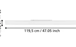 Plafonder-Eglo LED Plafond 119,5cm LED 4000K 38W Vit