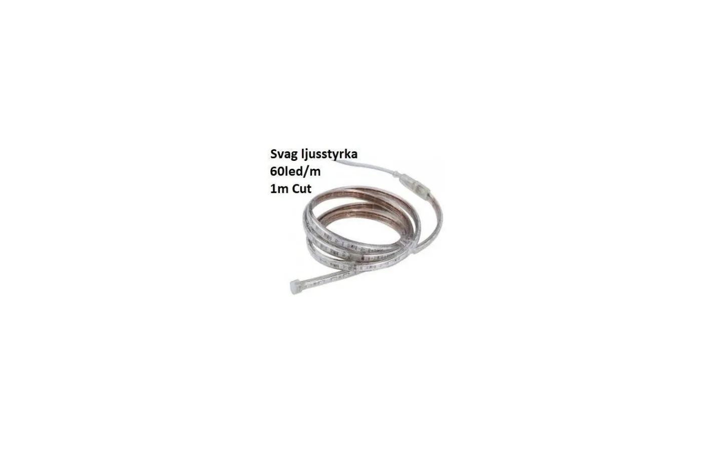 230V Led Slinga|230V Led Slinga-TeraLite LED LEDstrip 230V 2,5W/m 4000K 60led/m 1m Cut Metervara IP44