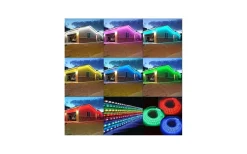 230V Led Slinga|Hall & Trappa-TeraLite LED LEDstrip 230V 10W/m RGB 60led/m 1m Cut Metervara