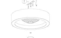 Plafonder < Eglo Leganes Plafond 45,5cm LED 3000K 25,5W Vit