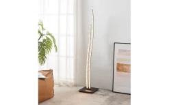 Golvlampor-Eglo Lejias Golvlampa 123cm LED 3000K 16W Svart