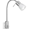 Läslampor < Trio Lighting Levisto Spotlight för vägguttag E14 borstad stål