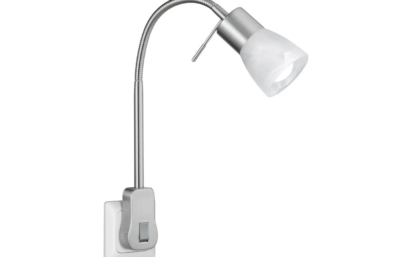 Läslampor < Trio Lighting Levisto Spotlight för vägguttag E14 borstad stål