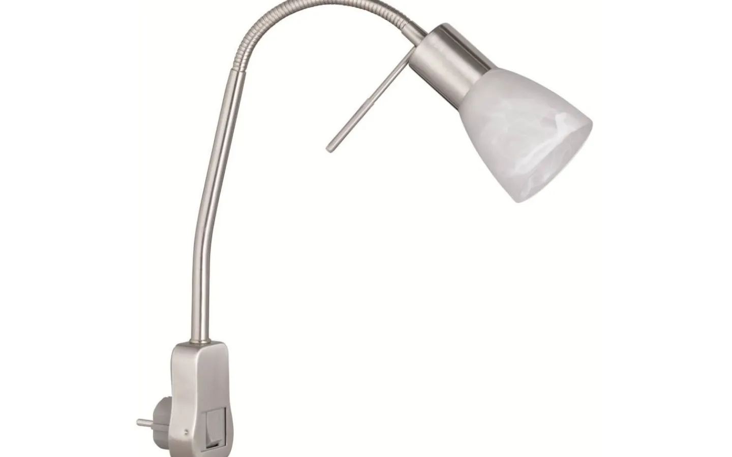 Läslampor < Trio Lighting Levisto Spotlight för vägguttag E14 borstad stål