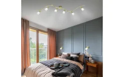 Avlånga Takspotlights|Takspot Med Minst 4 Lampor < Trio Lighting Levisto Spotlight 6-st E14 matt mässing
