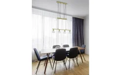 Avlånga Taklampor < Trio Lighting Levisto Takpendel 4-delad E14 matt mässing