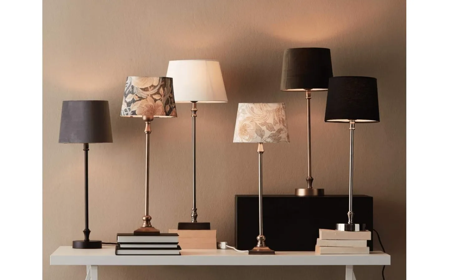 Bordslampor < PR Home Liam Bordslampa 56cm Svart/Vit