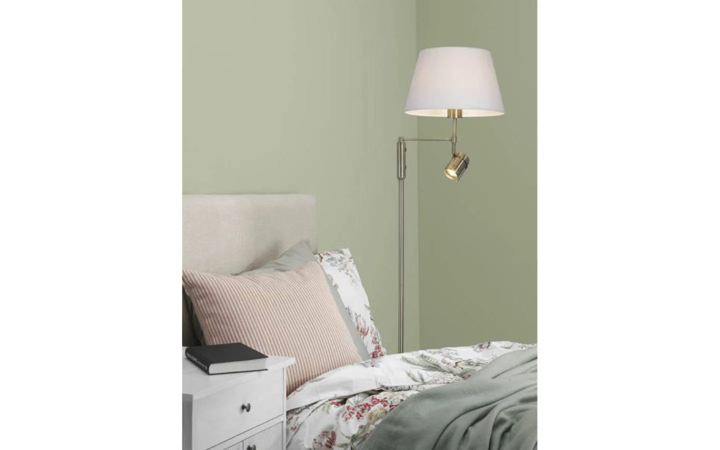 Vardagsrum|Golvlampor-Cottex Libra 2L Golvlampa 155cm Antik/Vit