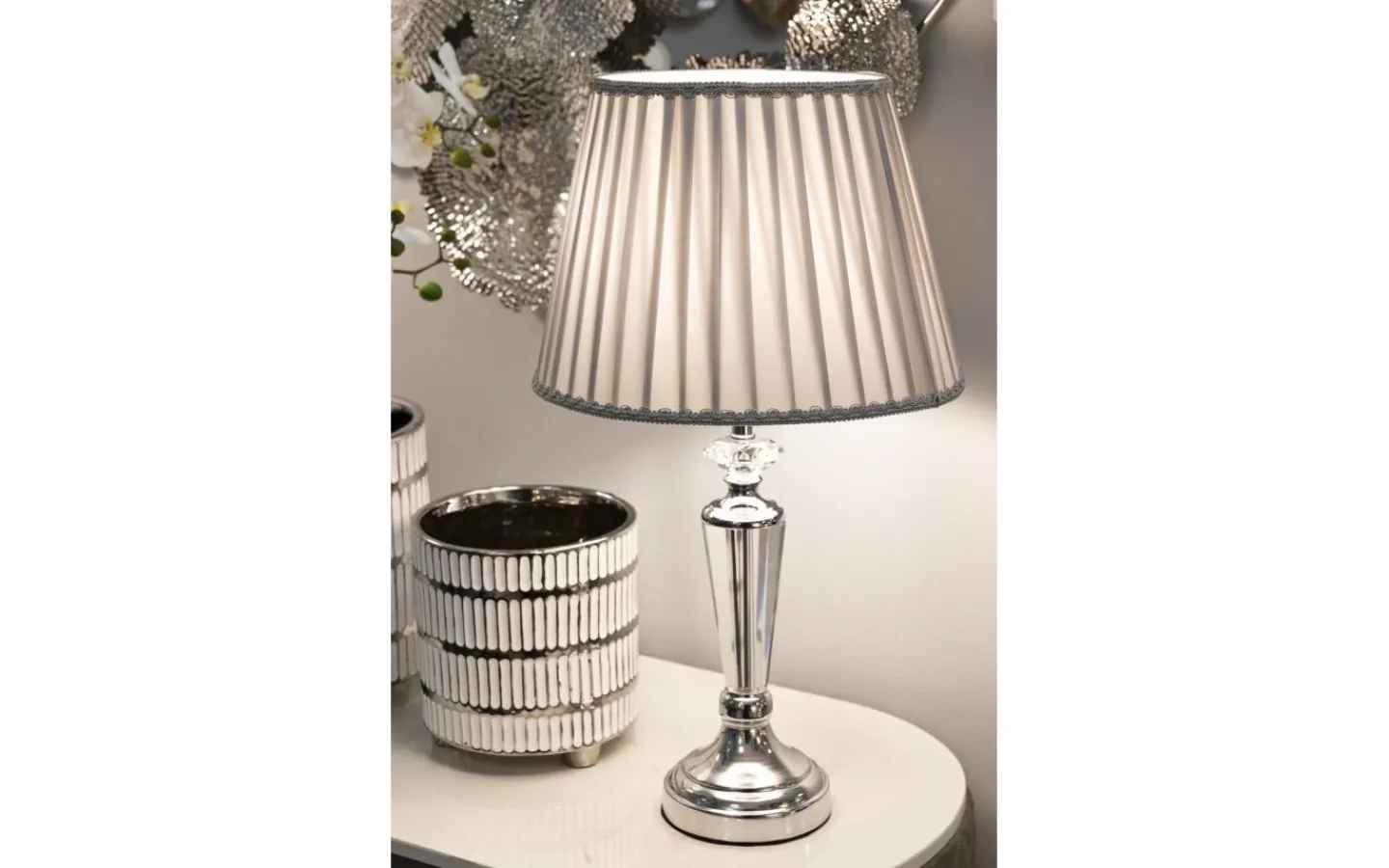 Bordslampor < Mauro Ferretti Lido Bordslampa 56cm Silver
