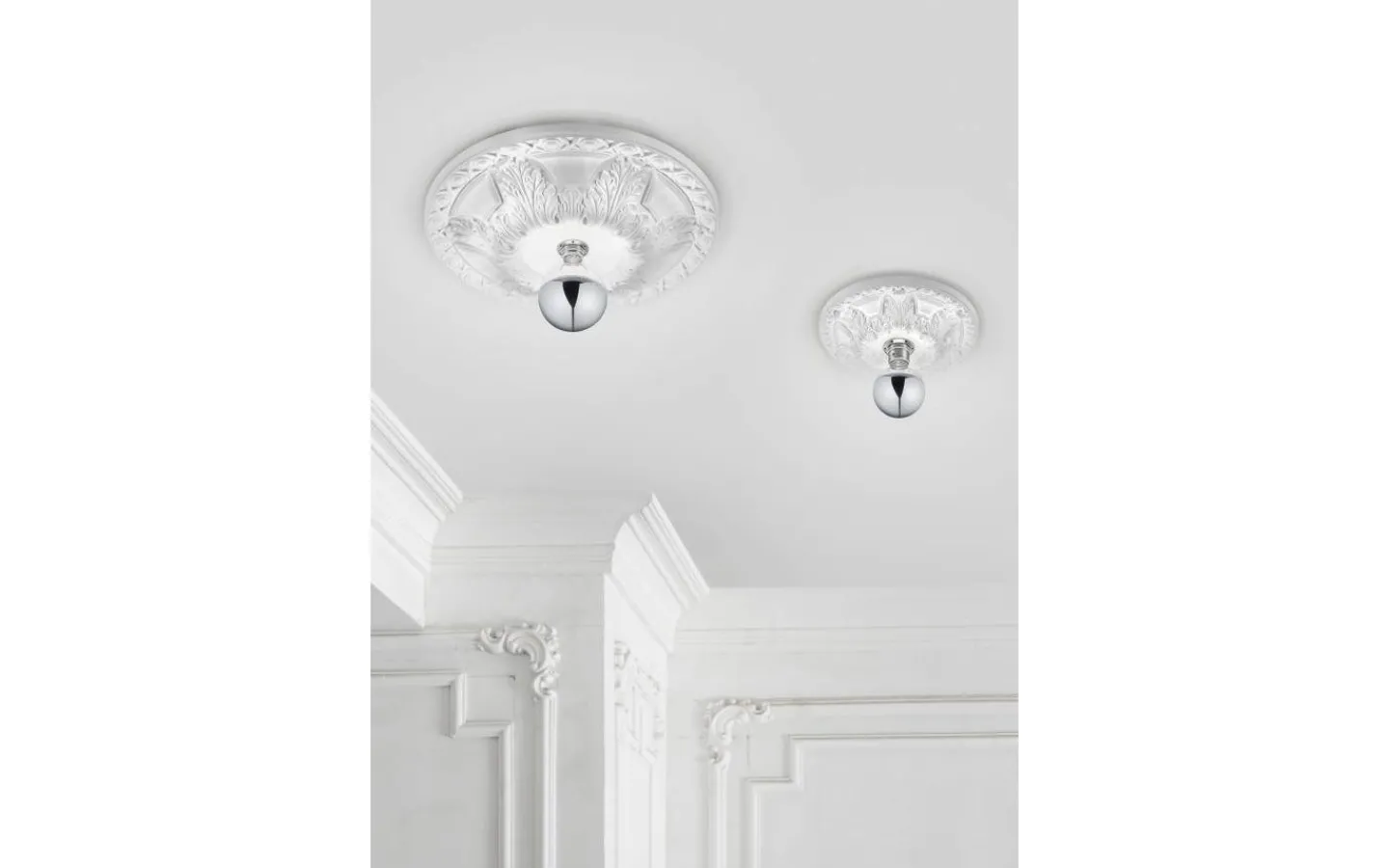 Plafonder-Trio Lighting Lilly Plafond 30cm E27 vit