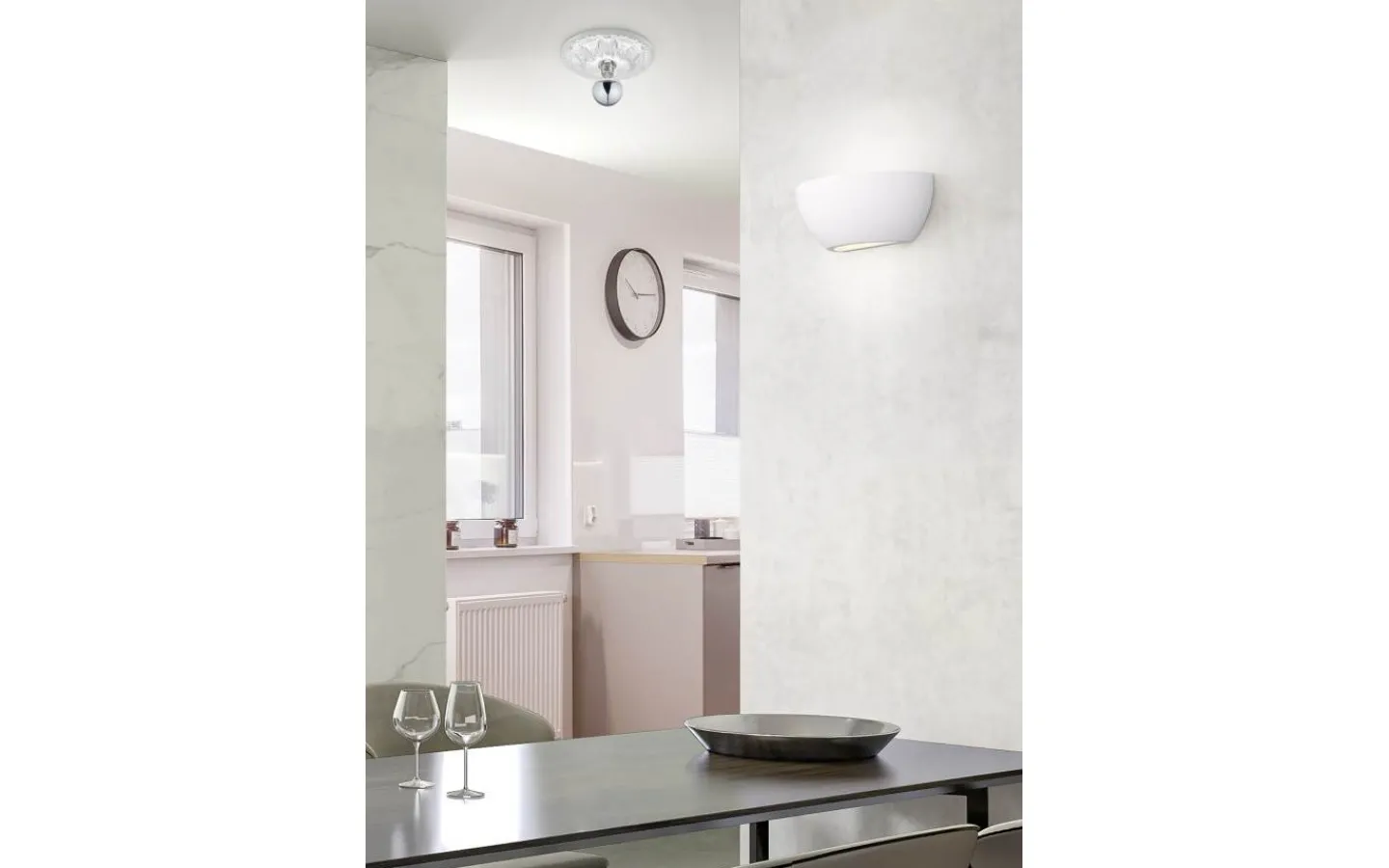 Plafonder-Trio Lighting Lilly Plafond 30cm E27 vit