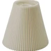 Plisserade Lampskärmar-Hallbergs Linda Plisserad Lampskärm Ø42cm Vit