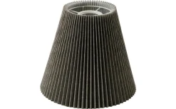 Toppringsskärmar-Hallbergs Linda Plisserad Toppringskärm Ø22cm Grå