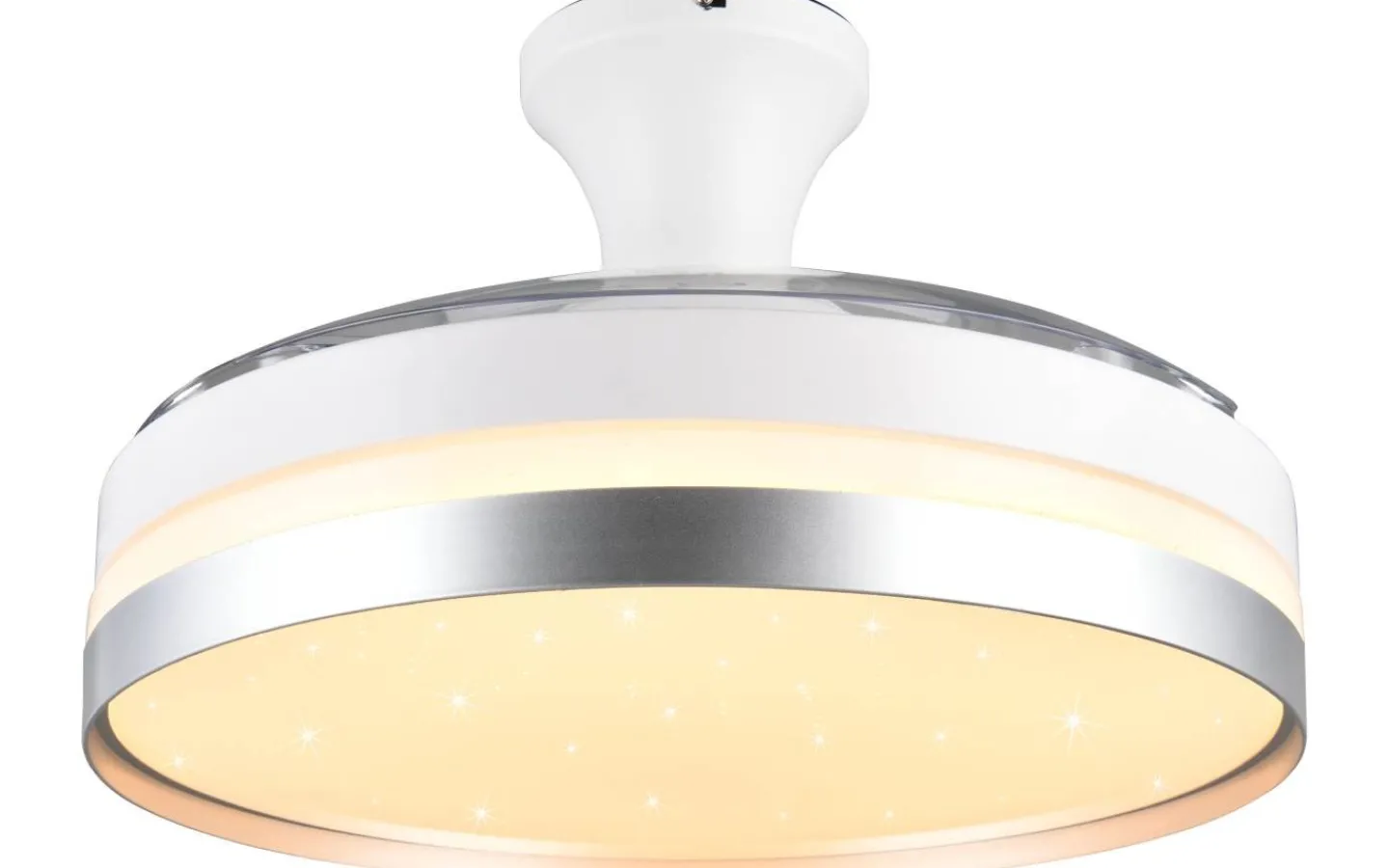 Takfläktar < Reality Lindberg Takfläkt 100cm LED vit/titan stjärnljus