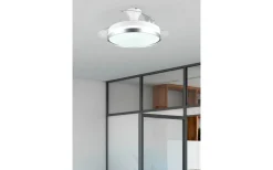 Takfläktar < Reality Lindberg Takfläkt 100cm LED vit/titan stjärnljus