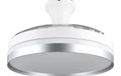 Takfläktar < Reality Lindberg Takfläkt 100cm LED vit/titan stjärnljus